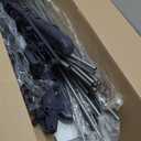 Bigzzia Clothes Drying Rack Folding Drying Rack Clothing 4 Tier Clothes Horses Rack Stainless Steel Laundry Drying Rack with Two Side Wings Grey (Gray)