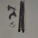 Warp Around Curtain Rods for Windows 32 to 60 inch, 5/8" Diameter Blackout Curtain Rod for Bedroom Living Room Black