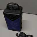 Bluetooth Speaker with Microphone, Wireless Outdoor Speaker with RGB Rhythm Lights, Loud Speaker with Phone Holder for Home, Party, Travel & Outdoor Activities (Blue)