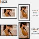 14x22 Picture Frame, Photo Frame with HD Plexiglass, Display Pictures 11x17 with Mat or 14x22 Without Mat for Wall Display, Wall Hanging Photo Frame,1 Pack, Black