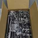 Room Divider Curtain Rod, No Drilling Room Separator for Space Partition Adjustable 4-10ft(H) 28-70inch(W) Heavy Duty Temporary Wall Divider Floor to Ceiling Tension Rod, Black