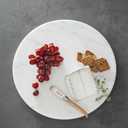 Reallnaive Round Marble Cheese Board 11.8 Inch Charcuterie Cutting Tray Marble Serving Decorative for Decoration Charcuterie Kitchen