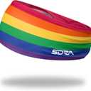 Suddora Rainbow Headbands for Costume, Workout, Sports, Pride Parade