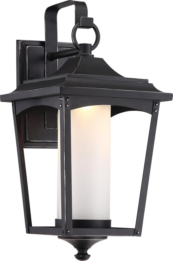 Nuvo 62/822 One Light Outdoor Wall Mount, Pack, Black