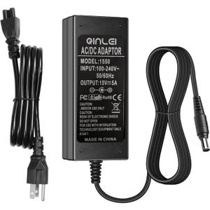 15V Power Cord Compatible with Neewer Photo Studio Ring Light NW-150480D2, Power Supply Adapter Compatible with Neewer 14 inches and 18 inches Ring Light