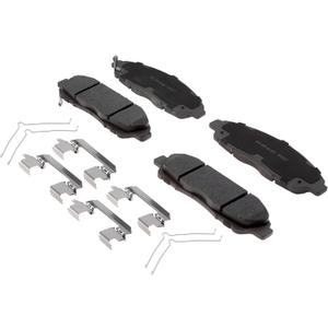 ACDelco Silver Front Brake Pad Kit with Springs and Clips 14D1896CHF1 | GM 19429927 Ceramic Front Brake Pads for Select Cadillac, Chevrolet, Chevy, GMC, Buick, and more