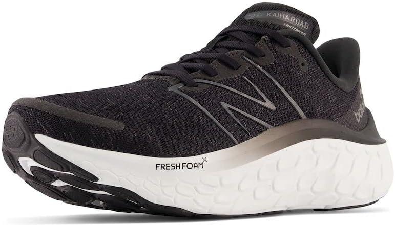New Balance Men's Fresh Foam Kaiha Road Running Shoe (15 X-Wide, Black/Phantom/Dark Silver Metallic)