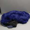 Fluffy Faux Fur Toy Storage Bean Bag Cover, Washable Cover Bean Bags for Adults Kids Teens, Comfy Toddler Bean Bag Chairs Covers, Beanag for Living Room Bedroom Dorm (Navy Blue (Cover Only))