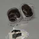 Space Bun Hair Pieces 2PCS Mini Claw Clip in Messy Fake Hair Bun Extensions Accessory Updo Hairpieces for Women Girls Daily Party Use, Brown Highlight