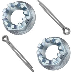 M MATI 2 Pcs Rear Axle Nuts with Pins for Honda Rancher 350 400 420 Foreman 400 450 500 520 Recon 250 Rubicon 500 520 Rincon 650 680 90304-HM7-A10 90304-HM7-000 94201-40400