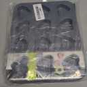 Fox Run Mini Heart Muffin Pan, 12-Cup, Preferred Non-Stick, Gray