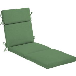 Arden Outdoor Chaise Lounge Cushion, 22 x 77, Rain-Proof, Fade Resistant Bright Moss Green Leala
