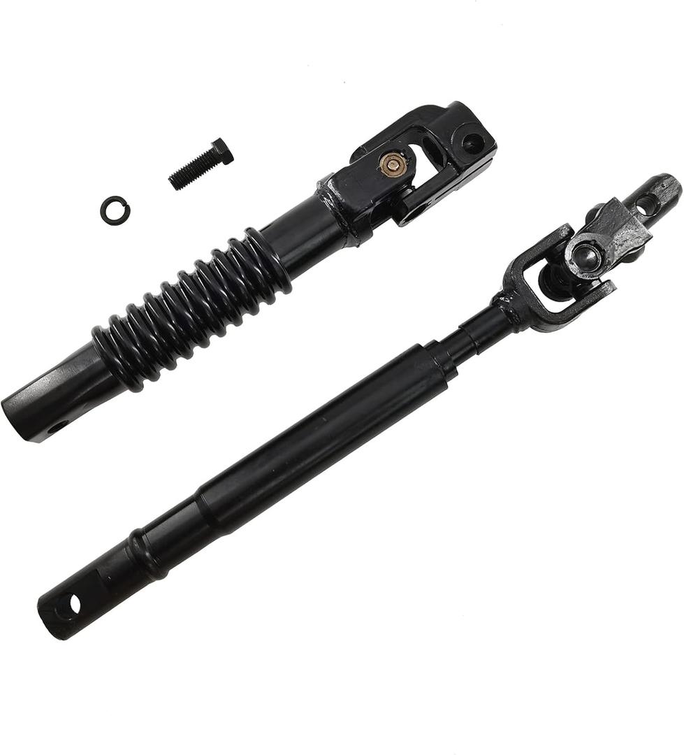 Upper and Lower Intermediate Steering Coupling Shaft Column with U Joint Coupler fit for 1999-2007 Chevy Silverado Suburban GMC Sierra Yukon XL 1500#425-176 425-132 - Pack of 2