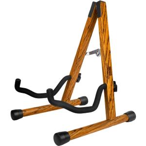 MUSO Guitar Stand,Acoustic Guitar Stand,Wood Classical Electric Guitar Stand,Foldable Bass Guitar Stand,Guitar Accessories also fit Bass,Violin,Ukulele(Zebra)