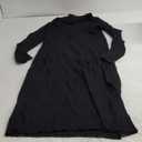 ninovino Women's Turtleneck Ribbed Knit Long Sleeve Slim Fit Sweater Dress (X-Large, Black-141)