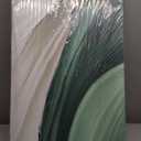 Art 24x48 Inch Hand-Painted Green Texture Oil Painting Modern Abstract Canvas Art Home Wall Decoration (Dn168)