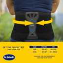 Dr. Scholl's Adjustable Compression Back Support with Massaging Gel, Breathable Fabric, Shock-Absorbing Back Brace, Built-in Gel Padding & Support (L/XL)