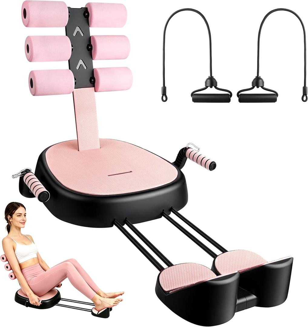 ab Machine - ab sit up Exercise Equipment for Home - Foldable ab Trainer Machine Outdoor - Multi-Functional ab Crunch Workout for Women and Men - Workout Equipment to 330 lbs for Multiple Body Parts