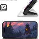 OCASE for iPhone 17 Pro Detachable Wallet Case with Card Holder, 2 in 1 PU Leather Flip Folio with RFID Blocking Stand Wrist Strap Shockproof Phone Cover 6.3 Inch 2025, Silvery
