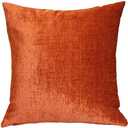 PILLOW DCOR Venetian Velvet Earthen Orange Throw Pillow 20x20