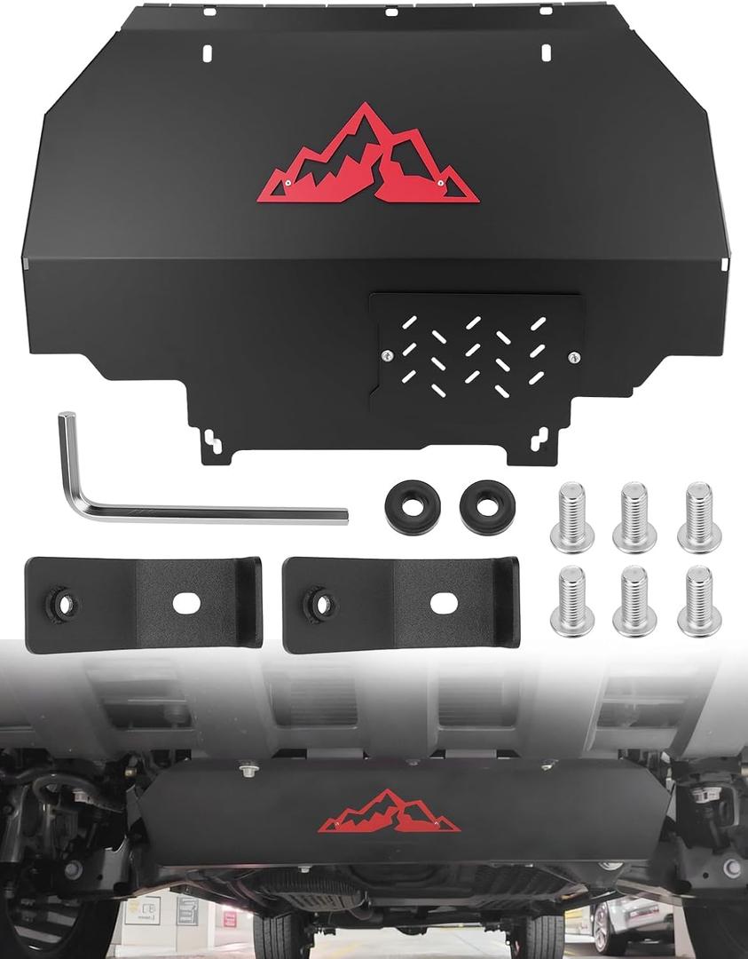 Engine Front Skid Plate Designed with Oil Drain Access