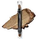 Cream Single Eyeshadow Stick with Blending Brush, Hypoallergenic Eye Shadow Makeup, Pro Waterproof & Long Lasting Eye Brightener, Eyeshadow Pencil Crayon Shimmer 
