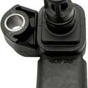 1 PC Automotive Intake Air Pressure and Temperature Sensor, Manifold Pressure Sensor, Car Air Intake Switch Replacement, Compatible with OE: 12681993 082800-0630 (Black)