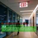 New York Approved Letter 8" Exit Sign Emergency Light Recessed Housing Single and Double Face Optional,Replaceable Acrylic Panel, UL Certified GRMSEL-200