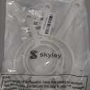 3 Pcs Plastic Nylon Mesh Strainer Colander with Handle Double Ear Fine Food Mesh Strainer Flour Sifter for Baking Kitchen Colander Sifter Kefir Tea Juice Pasta(3 Inch, 4 Inch, 5.5 Inch)