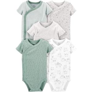 Simple Joys by Carter's unisex-baby 5-pack Side Snap Short-sleeve Bodysuit 0m