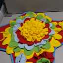 Yummy Sam Snuffle Mat for Small and Medium Dogs, 2 in 1 Portable Interactive Nose Smell Training Sniffing Pad with Puzzle Toys for Boredom Stimulating Slow Eating and Keep Busy (Muilticolor)