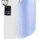 OMAIGA Steamer & Iron for Clothes, 1500W 2in1 Portable handheld Steamer Travel Clothes Steamer, 5 Modes with LCD Display, 30s Fast Heatup, 180° Swivel Handle, Powerful Wrinkle Remover, Blue