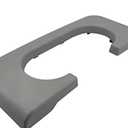 UCkasayfy Center Console Cup Holder Armrest Replacement Pad Compatible with Ford F250 F350 F450 F550 1999-2010 Grey(Hard Plastic NOT Padded)