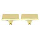 Christmas Stocking Holders for Mantle Set of 2, Heavy Weighted Metal Stocking Holders Hangers Low Profile Stocking Hooks Bases for Fireplace Table Xmas Holiday Party Decoration, Gold