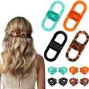Magnetic Hair Clips, Strong Hold No-Slip Magnetic Hair Styling Clips, Clip No Crease Hair Types Strong Hold, Seamless 2-in-1 Design for Easy Everyday Hairstyles (4pcs)
