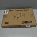 MAYJOY Water Dispenser Stand, Clear Tempered Glass Water Filter Stand for Countertop, Compatible With Brita Water Pitcher & Zerowater Pitcher, Perfect for Iced Beverage Dispenser in Kitchen