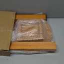 Round 16 Inch Bamboo Waterproof Shower Bathroom Stool Chair, Duty Wooden Bath Corner Shaving Legs Bench Seat (Honey Bamboo, XL)