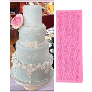 Anyana set of 3 sugar edible cake silicone fondant impression lace mat cake decorating mold gum paste cupcake topper tool icing candy imprint baking moulds sugarcraft trimming grape vine Scalloped