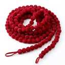 Christmas Garland 9 Feet Velvet Christmas Garland Xmas Vintage Holiday Bead Garland for Tree Mantel Fireplace Decorations