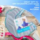 Large Gel Ice Pack & Microwavable Heating Pad for Neck Shoulder Upper Back Pain Relief - Reusable Weighted Cold Pack for Injuries - Hot & Cold Compress Therapy for Swelling, Bruises, Surgery (Nsf-gray)