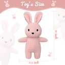 Cute Knitted bunny stuffed animals, baby Crochet Stuffed Animal and soft toys. 12 inch rabbit plush toy, Cute small animal dolls, soft toys for babies, boys and girls birthday Christmas Easter
