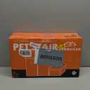 Wider Dog Stairs with Storage 18" H, 3-Step Sturdy Dog Steps for Large/Medium/Small Older Senior Dogs Cats, Folding Pet Stairs Climbing Bed or Couch, Arthritis-Friendly (Gray, No Condo)