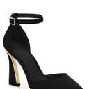 Juliet Holy Womens Pumps Point Closed Toe Heels Buckle Ankle Strap D'Orsay Heeled Sandals Size 8