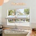 Shed Windows, 360 Rotation Sliding Window,Aluminum Alloy Glass Window with Handles, Flush Mount Basement Window for Bathroom/Kitchen/Warehouse/House (White, 24x24in)