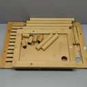 Bamboo TV Stand, Small TV Stands for up to 32 Inch, 3-Tier Entertainment Center TV Shelf with Storage, Sturdy Corner TV Stand for Small Spaces, 31.5 x 24.2 x 11.8 inches (Natural Color)