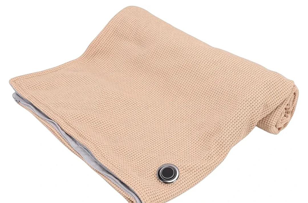 Heated Shawl, 3 Heating Levels Zipper Design Soft Wearable Electric Blanket, with Premium Fabric for Home Office Travel