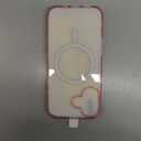 Temdan for iPhone 17 Case Clear Pink with Screen Protector, Compatible with Magsafe, Anti-Yellowing, Military-Grade Protection, Shockproof Slim Magnetic Phone Case Cover, Pink