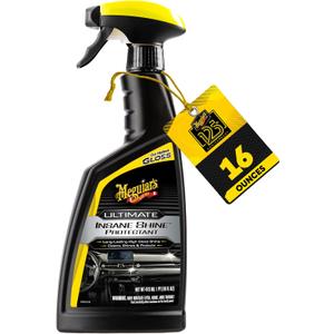 Meguiar's G220216 Ultimate Insane Shine Protectant, Car Cleaning Spray That Creates a Lasting and Glossy Shine, Auto Care Product Safe for Exterior and Interior Surfaces, 16 Oz