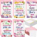 Eaasty 200 Sets Christian Birthday Cards Floral Religious Greedting Cards with with Envelopes Stickers Bulk for Women Mom Grandmother Wife, Blessing Prayer Gift for Church Ministry, 4x6 Inch