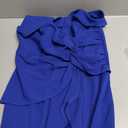 FQA Formal Evening Dresses for Women Elegant Evening Party Prom Dress Long Sexy V Neck Sleeveless Split Wrap, Blue Medium